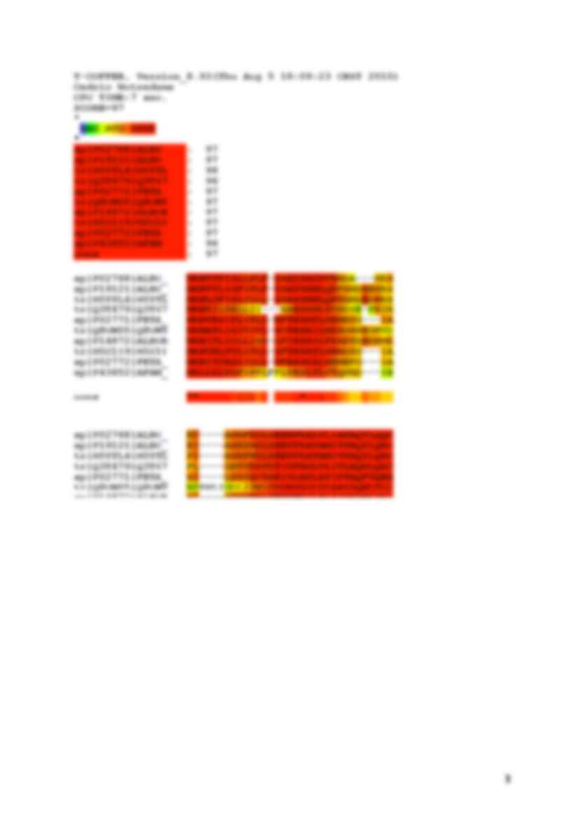 ClustalX - wprowadzenie do bioinformatyki - strona 3