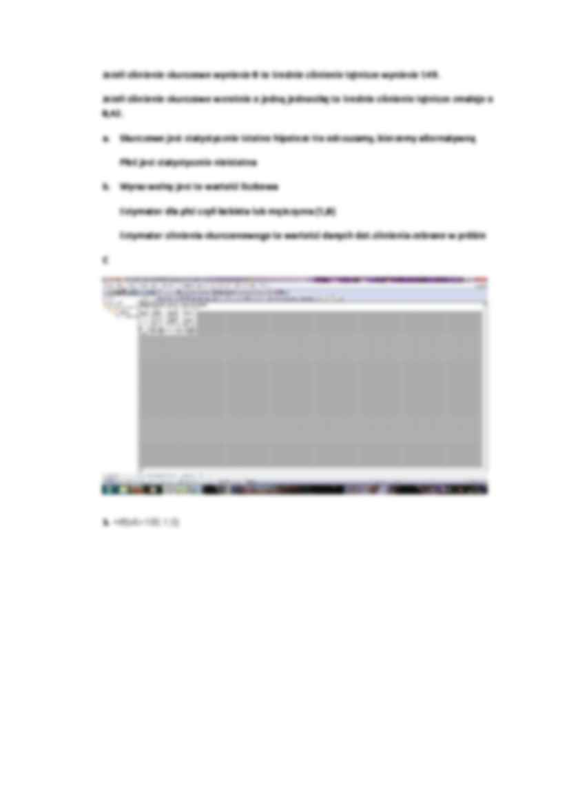 Regresja liniowa w Statistice - strona 2