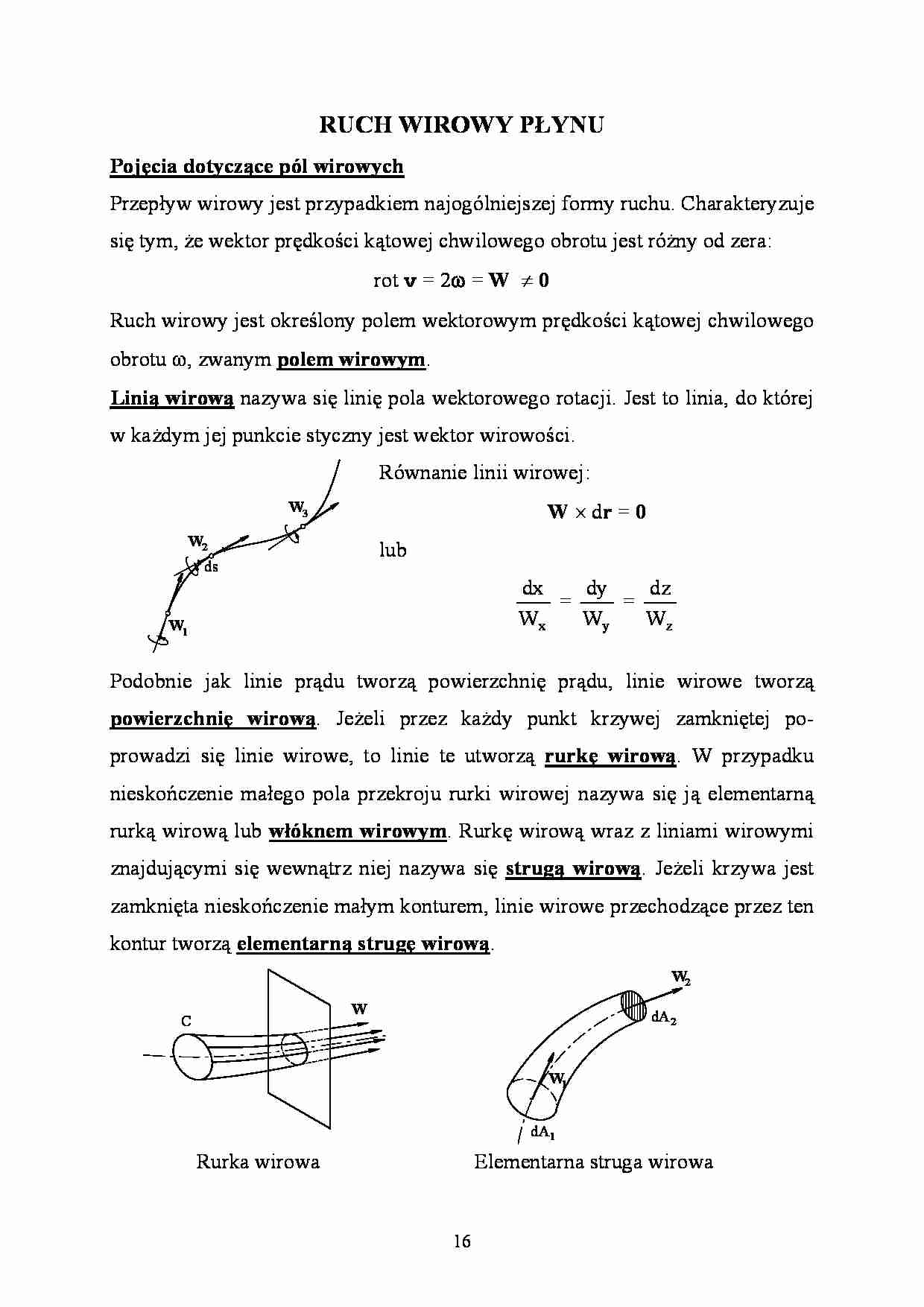 Ruch wirowy płynu - strona 1