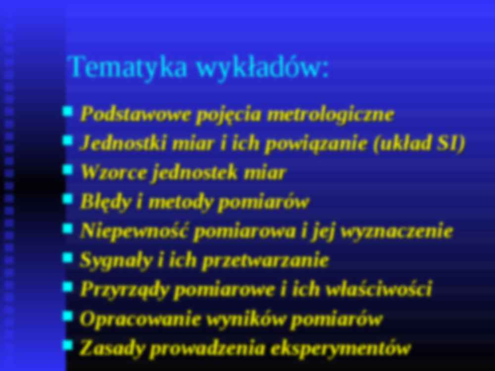 Podstawy metrologii - wykład 1 - strona 2
