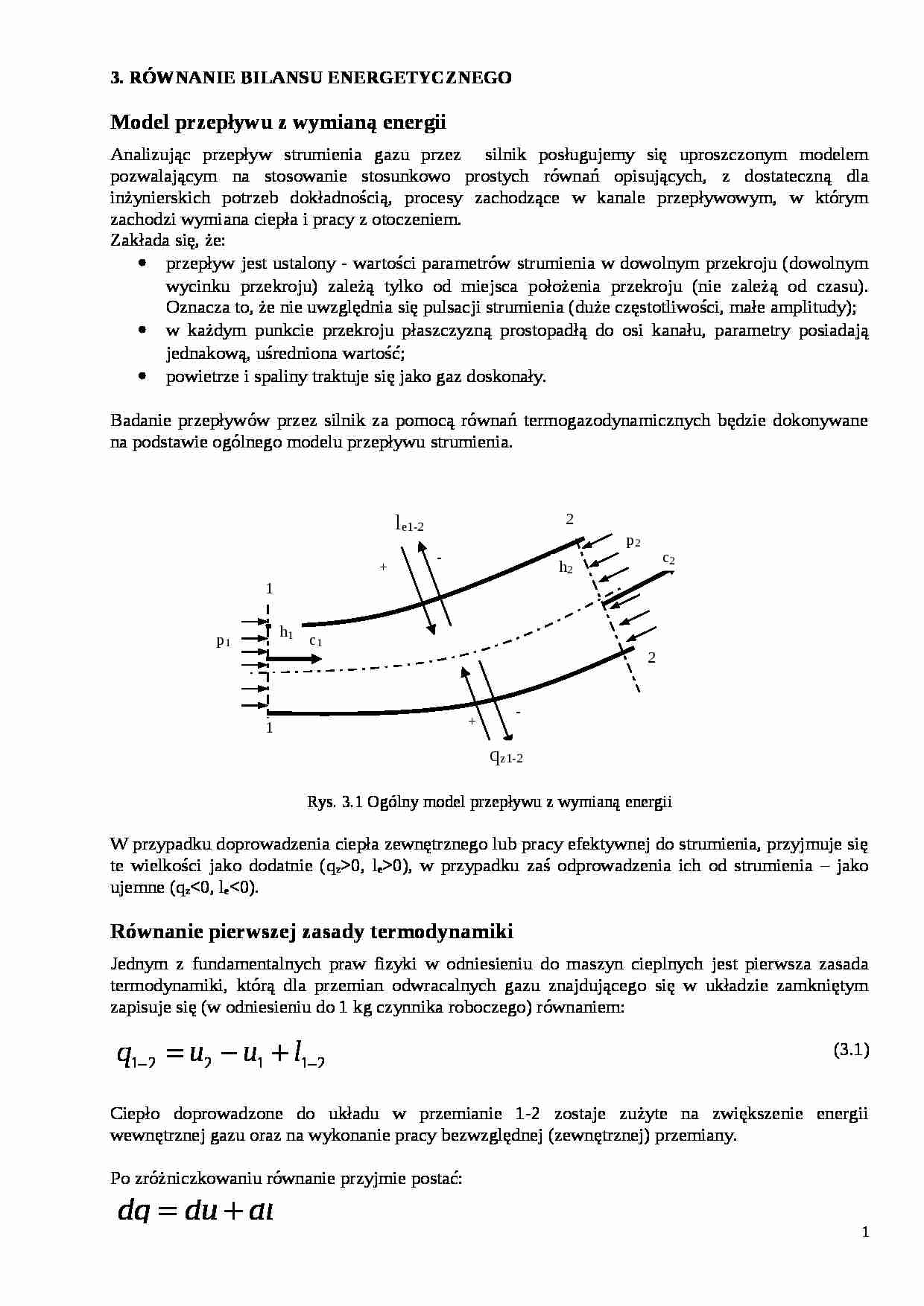 Równanie bilansu energetycznego - strona 1