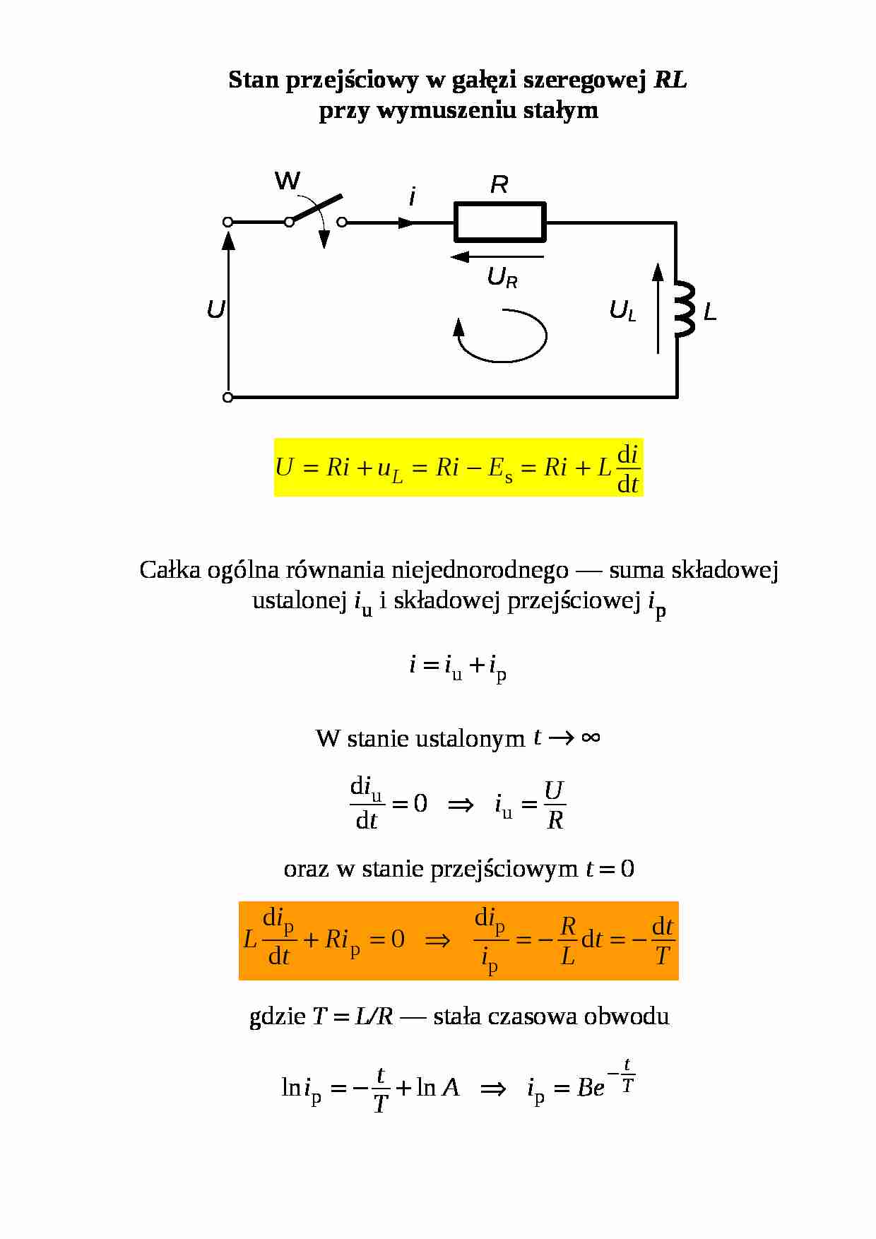 Stan przejściowy w gałęzi szeregowej - strona 1