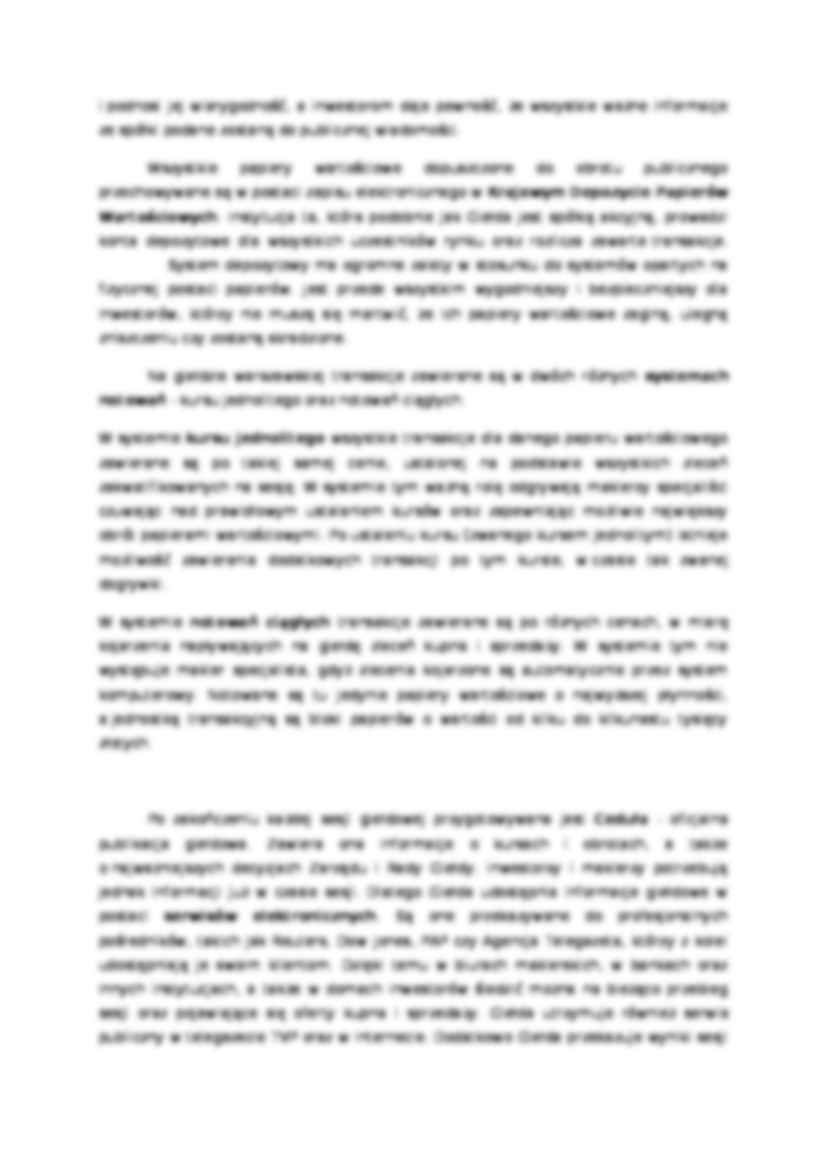 Papiery wartościowe, akcje i obligacje - Rynek wtórny - strona 2