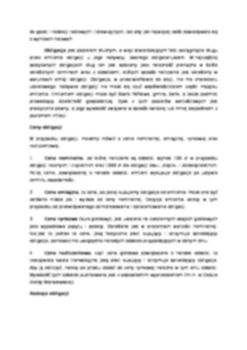 Papiery wartościowe, akcje i obligacje - Rynek wtórny - strona 3