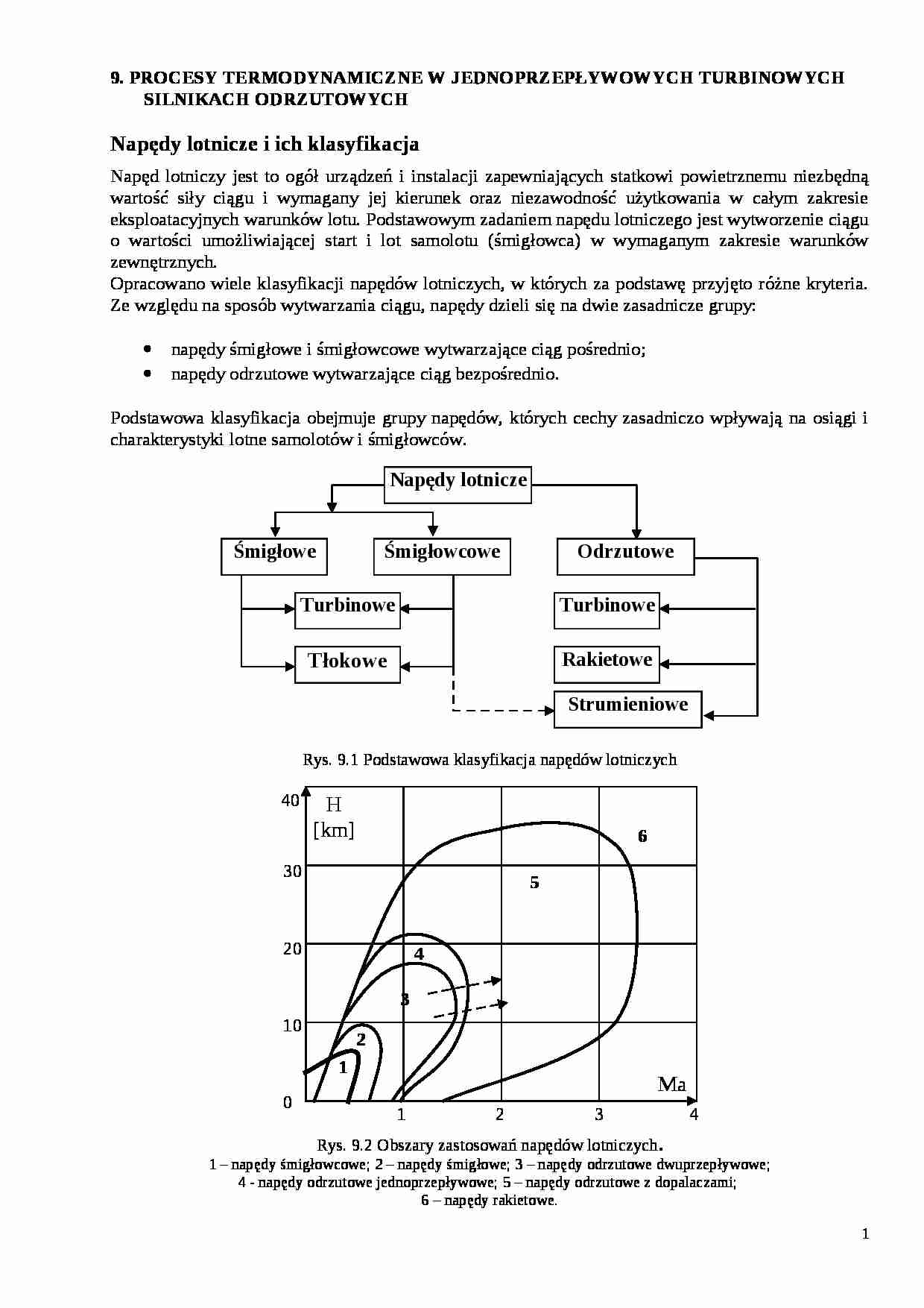 Procesy termodynamiczne w silnikach odrzutowych - strona 1