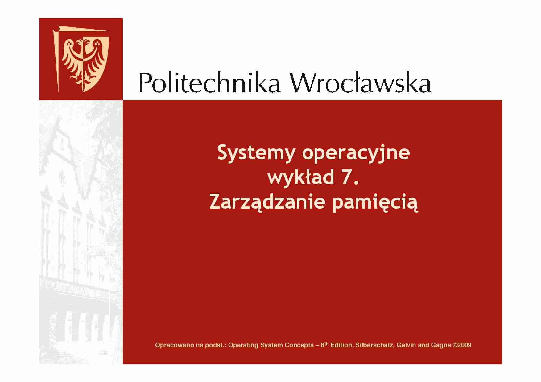 Zarządzanie pamięcią - strona 1