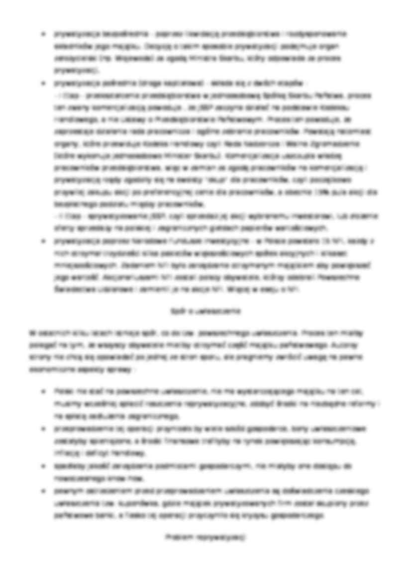 Prywatyzacja - cele i podział - strona 2