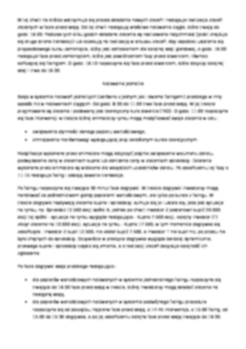 Sesja giełdowa, systemy notowań - strona 3