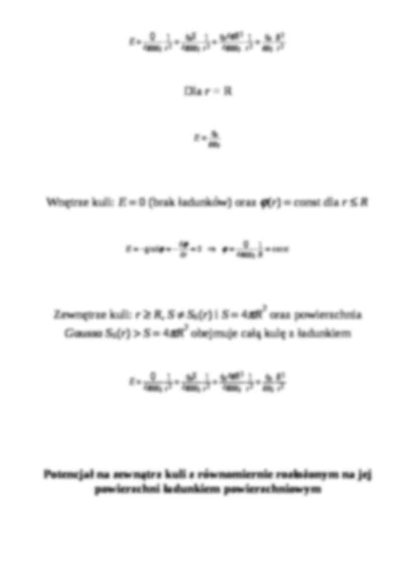 Pole elektryczne na zewnątrz kuli  - strona 2