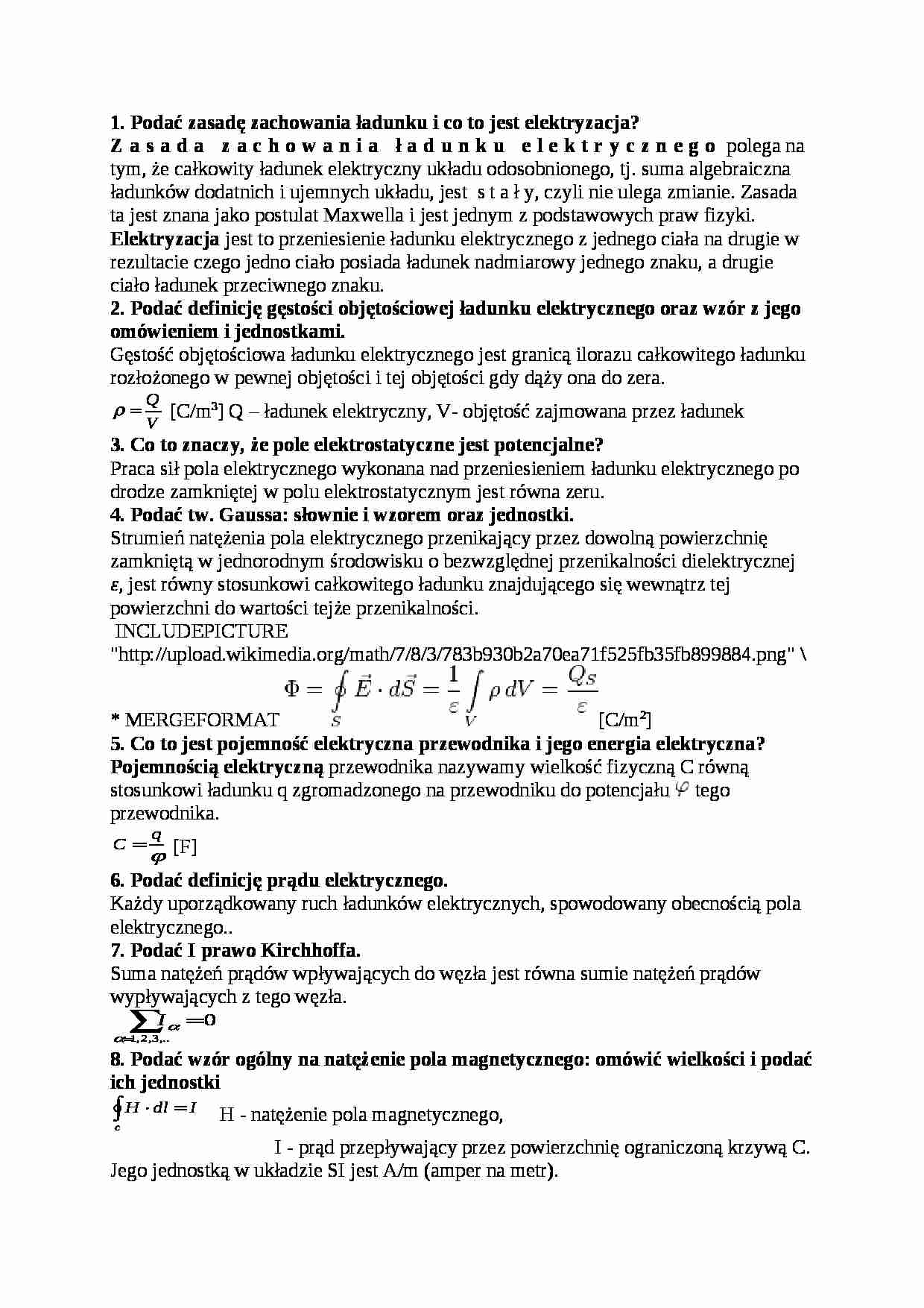 Pojęcia w elektrotechnice - strona 1
