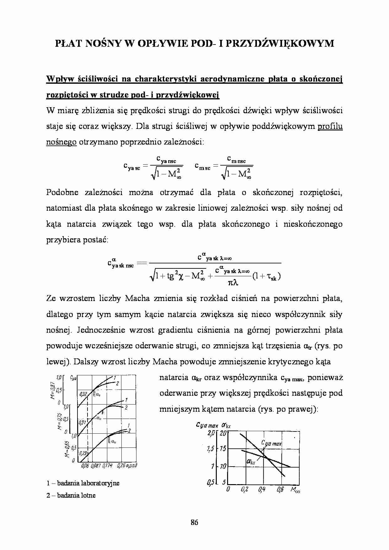 Płat nośny w opływie - strona 1