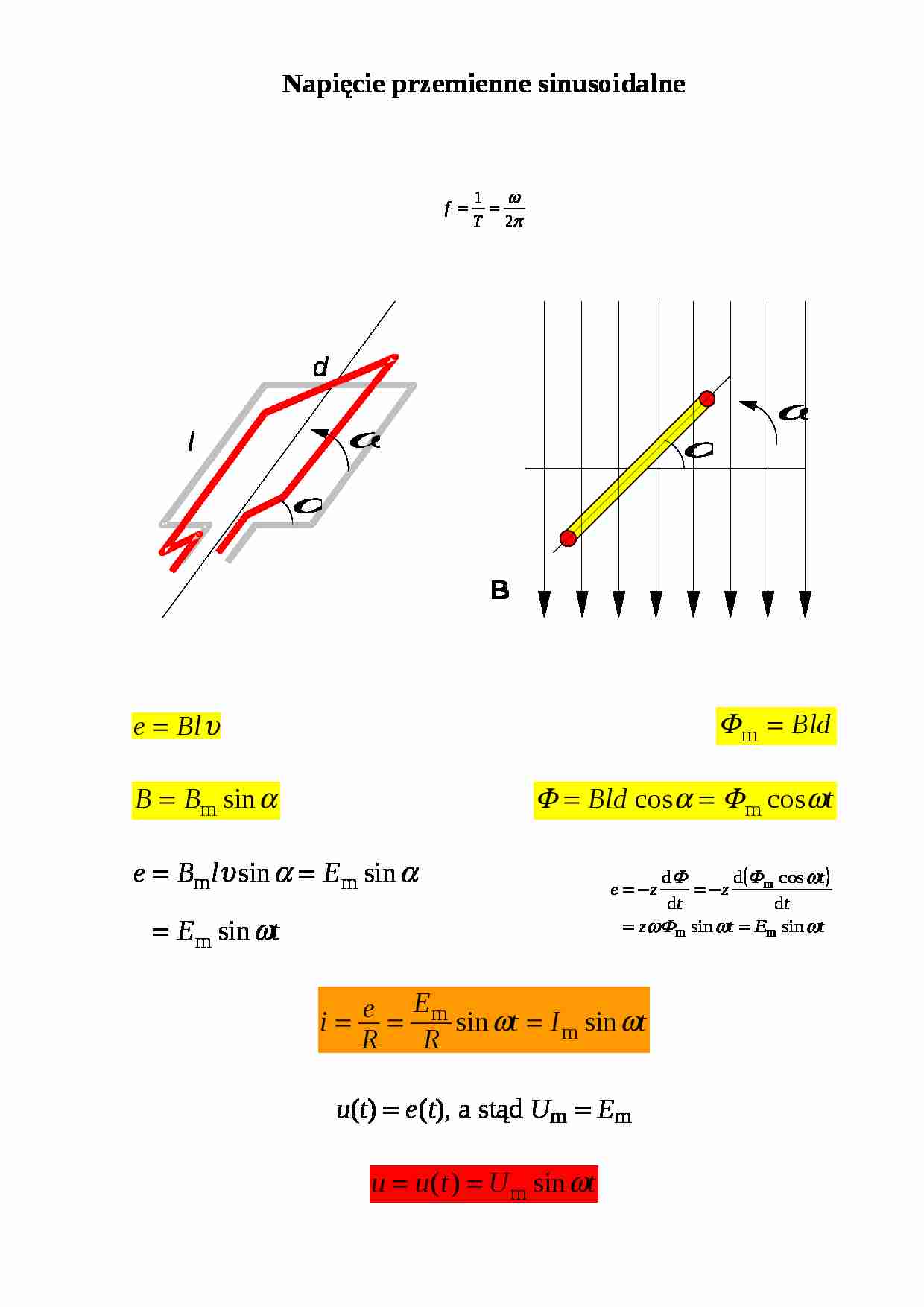 Napięcie przemienne sinusoidalne - strona 1