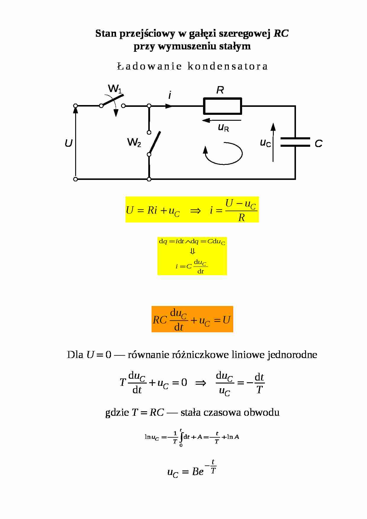 Stan przejściowy w gałęzi szeregowej - strona 1