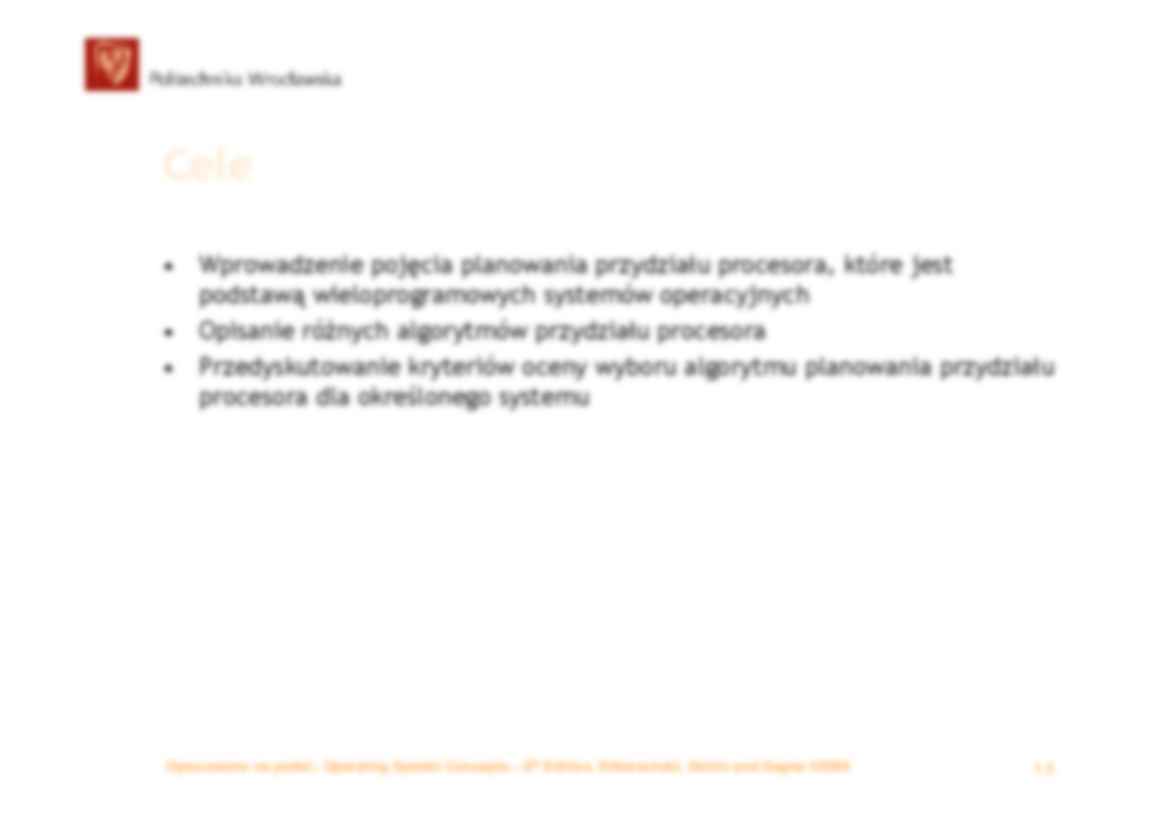 Opis różnych algorytmów przydziału procesora - strona 3