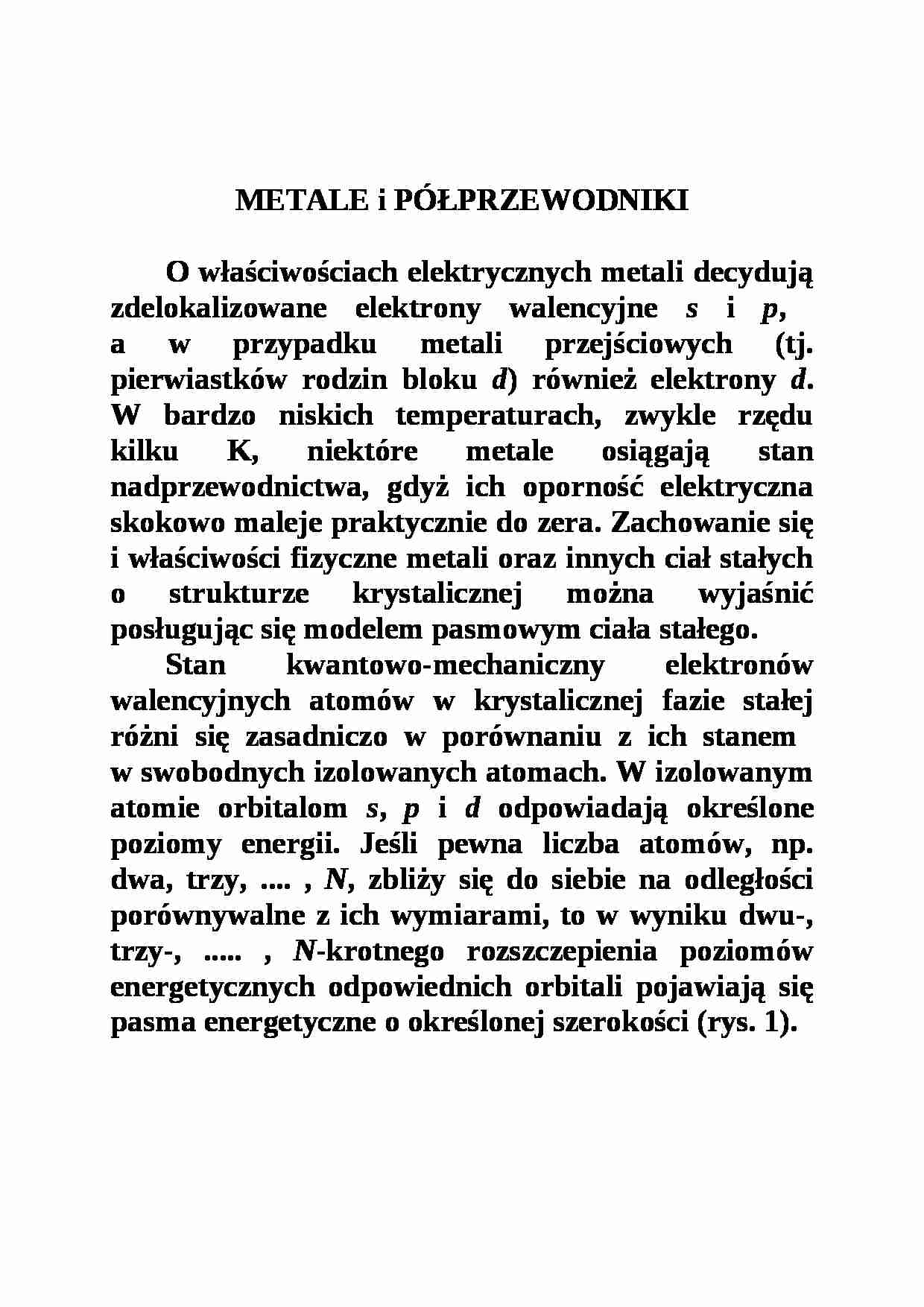 Teoria pasmowa ciała stałego - strona 1