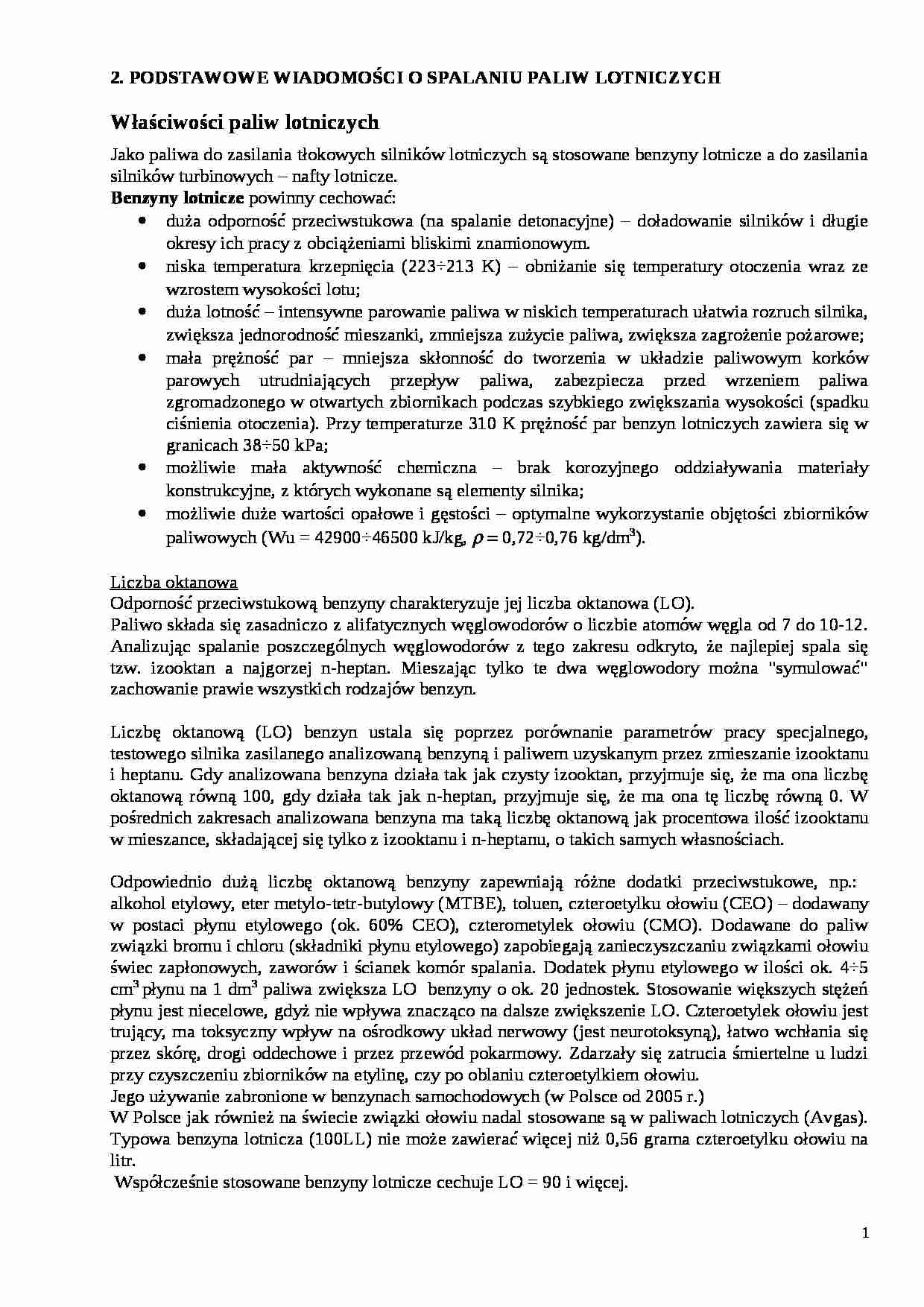 Podstawowe wiadomości o spalaniu paliw  - strona 1