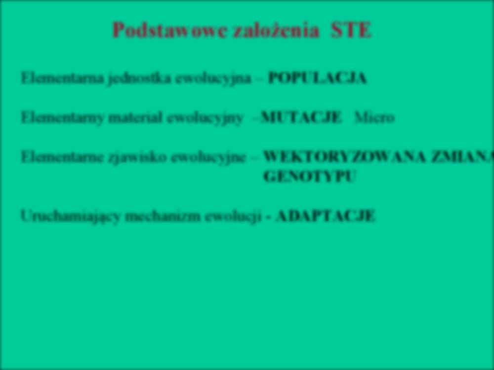 Mikroewolucja, gatunki na poziomie populacyjnym - strona 3