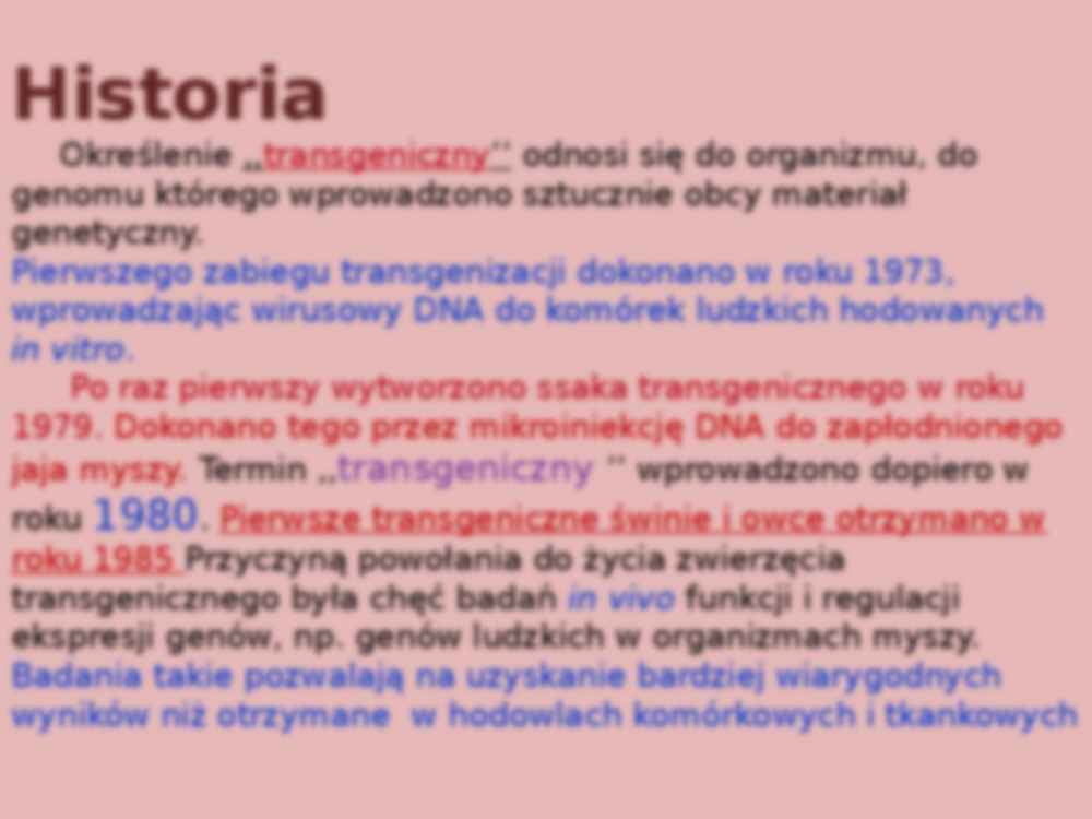 Zwierzęta transgeniczne - strona 2