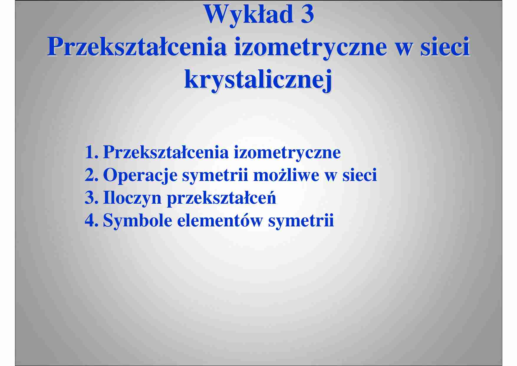 Przekształcenia izometryczne - strona 1