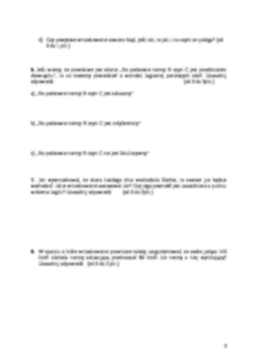 Logika dla prawników - egzamin 4 - strona 3