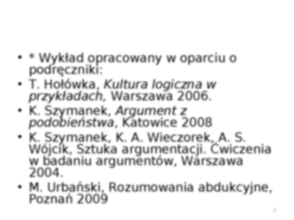 Logika dla prawników - rodzaje wnioskowań - strona 2