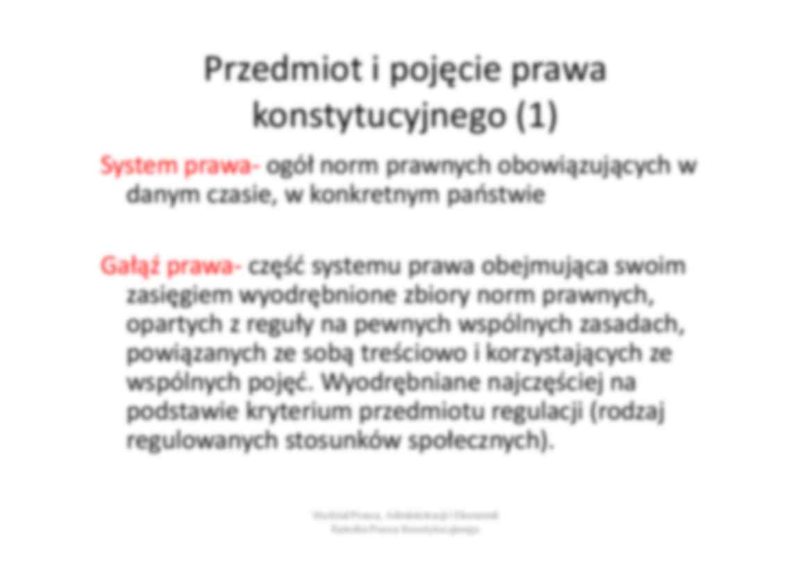 Przedmiot i nauka prawa konstytucyjnego. - strona 2
