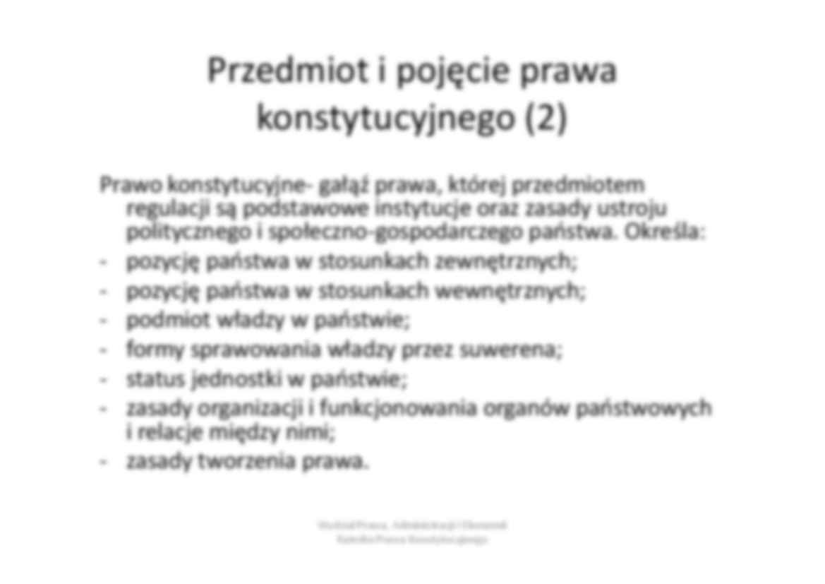 Przedmiot i nauka prawa konstytucyjnego. - strona 3