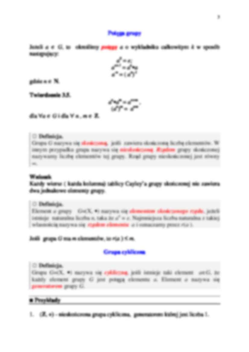 Algebra, grupy - wykład 3 - strona 3