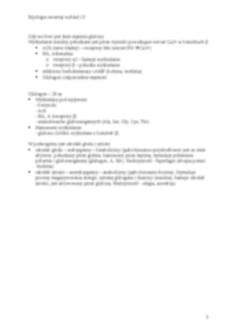 Fizjologia zwierząt - glukostaza, termostaza - strona 3