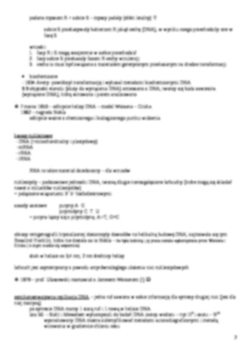 Genetyka - kod DNA - strona 2