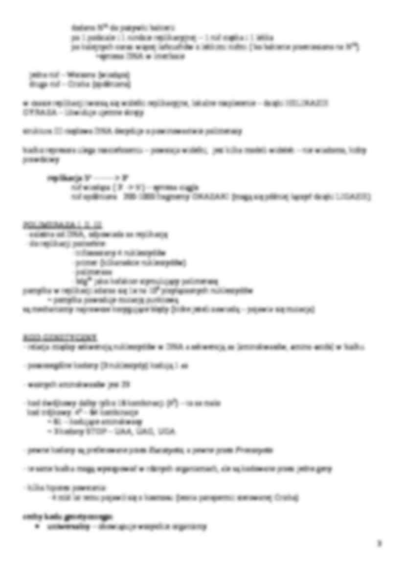 Genetyka - kod DNA - strona 3