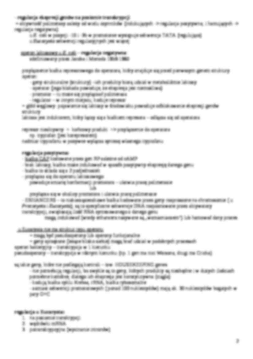 Genetyka - Eucaryota i Procaryota - strona 2