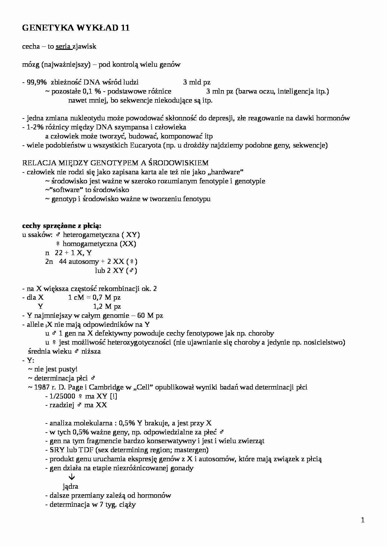 Relacje między genotypem a środowiskiem - strona 1