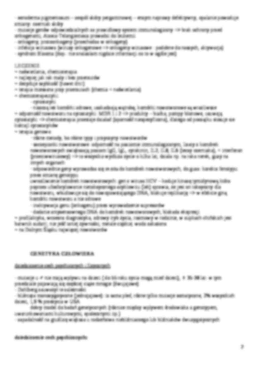 Genetyka - mutacje, aberracje - strona 2