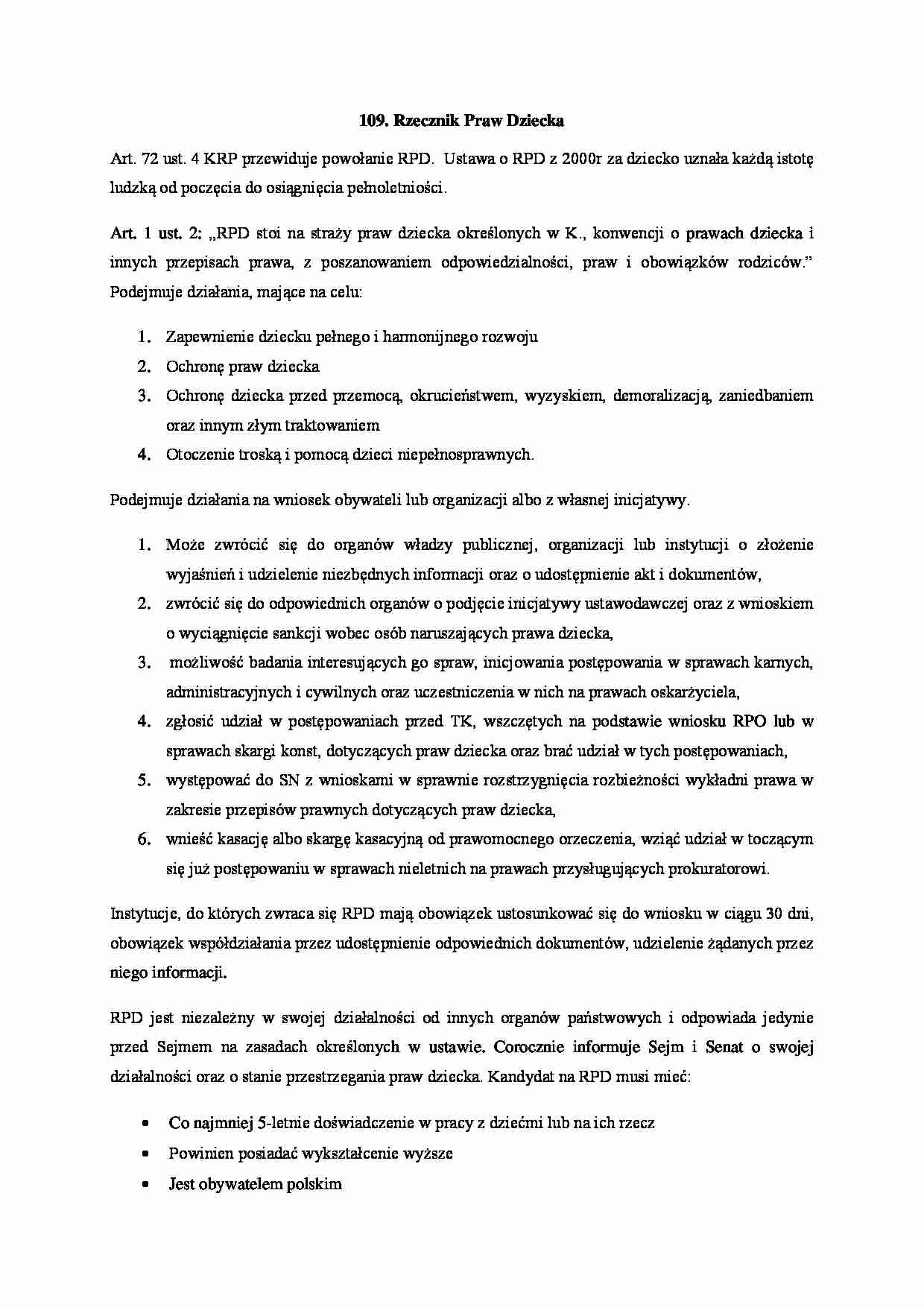 Rzecznik praw dziecka - strona 1