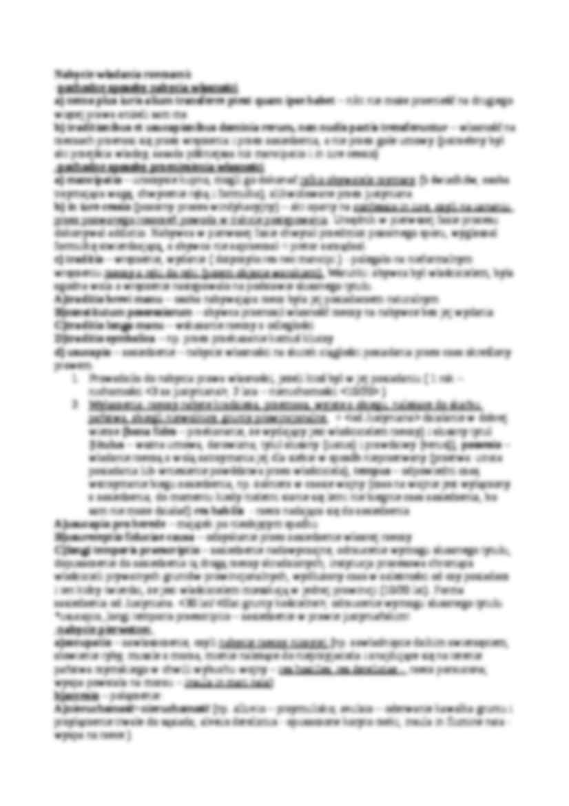 Własność - prawo rzymskie - strona 2