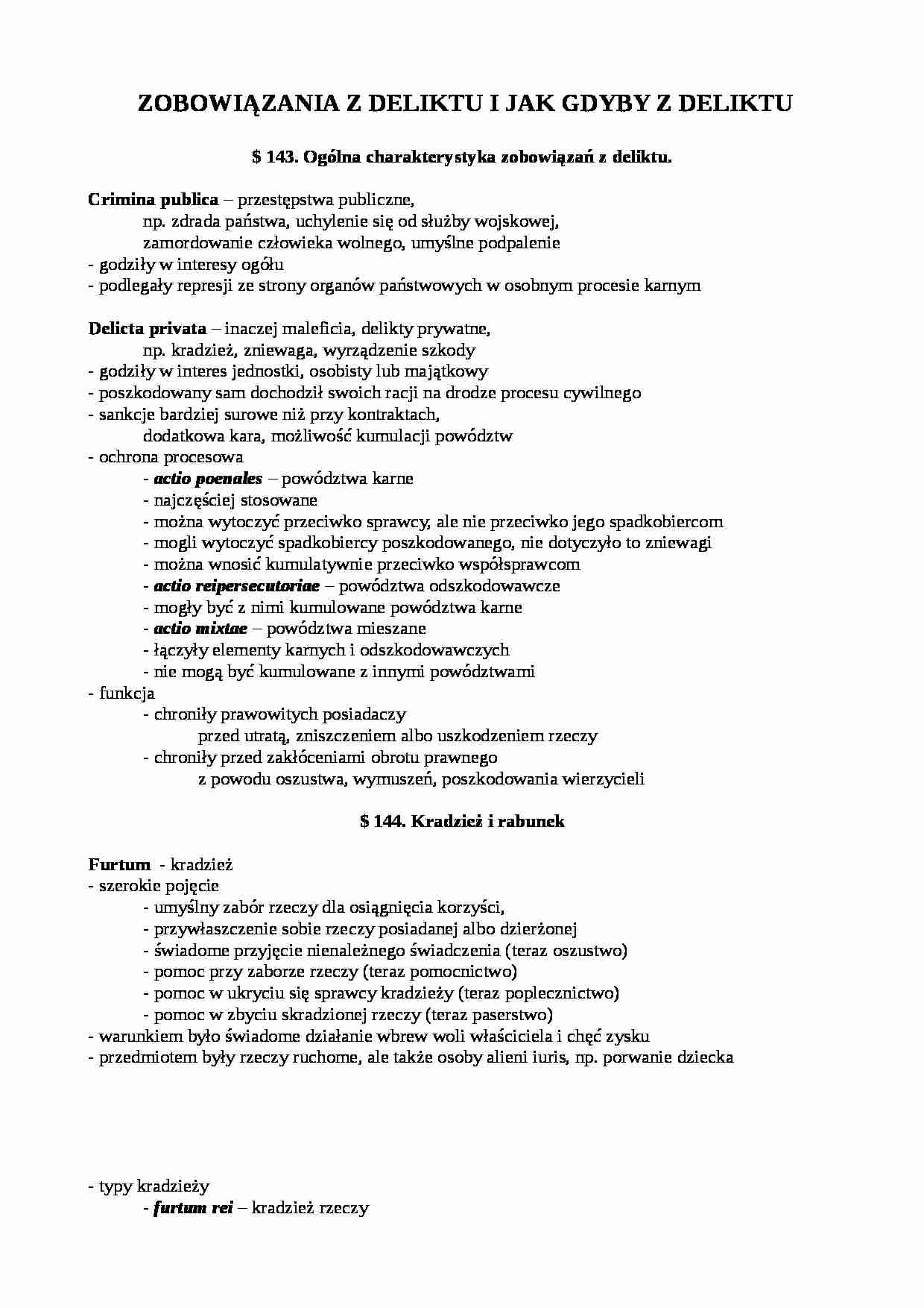 Zobowiazania z deliktu - strona 1