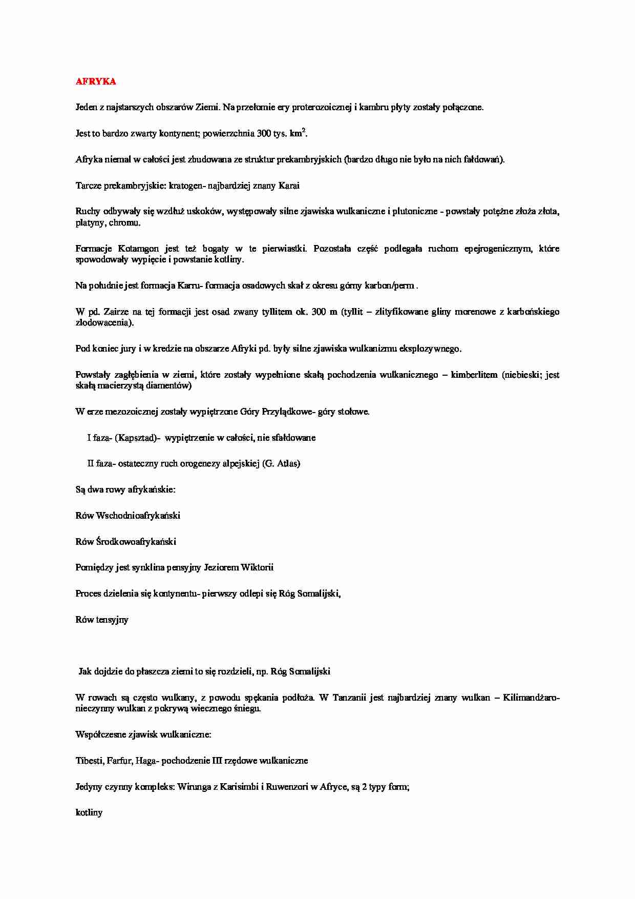 Afryka - strona 1