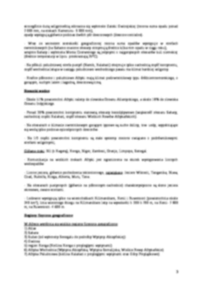 Afryka - charakterystka kontynentu - strona 3