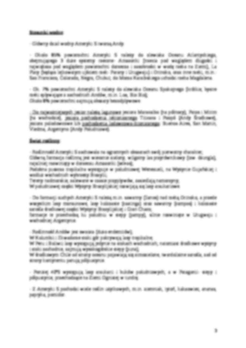 Ameryka Południowa -  Kontynent na półkuli zachodniej - strona 3