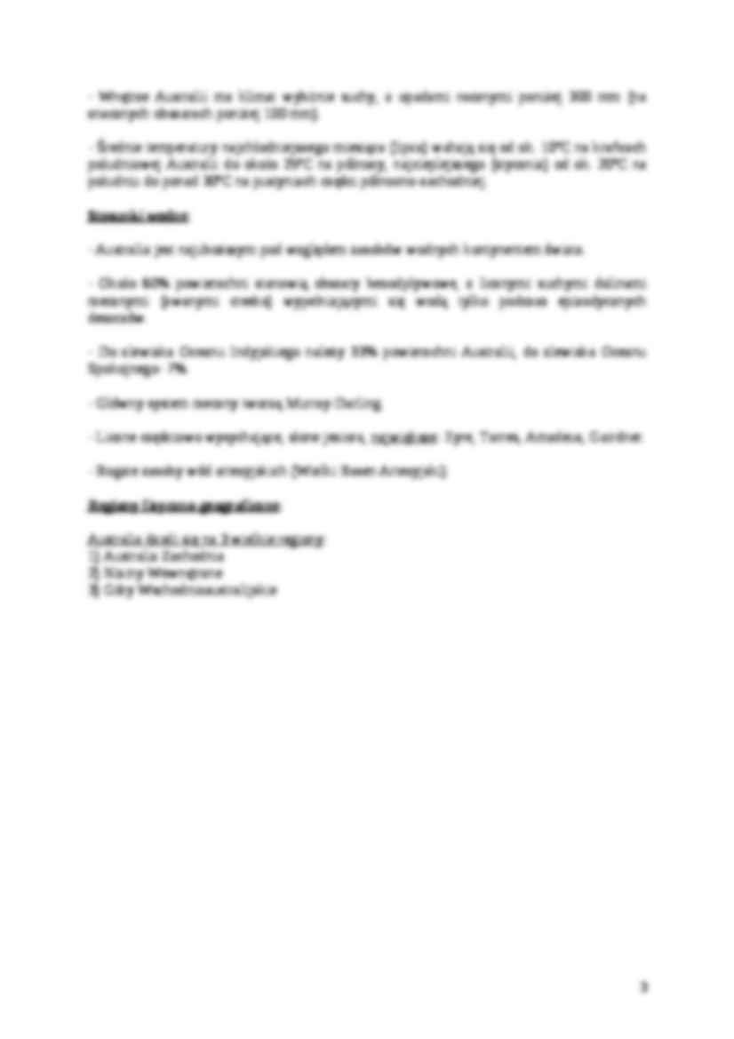 Australia - charakterystyka kontynentu - strona 3