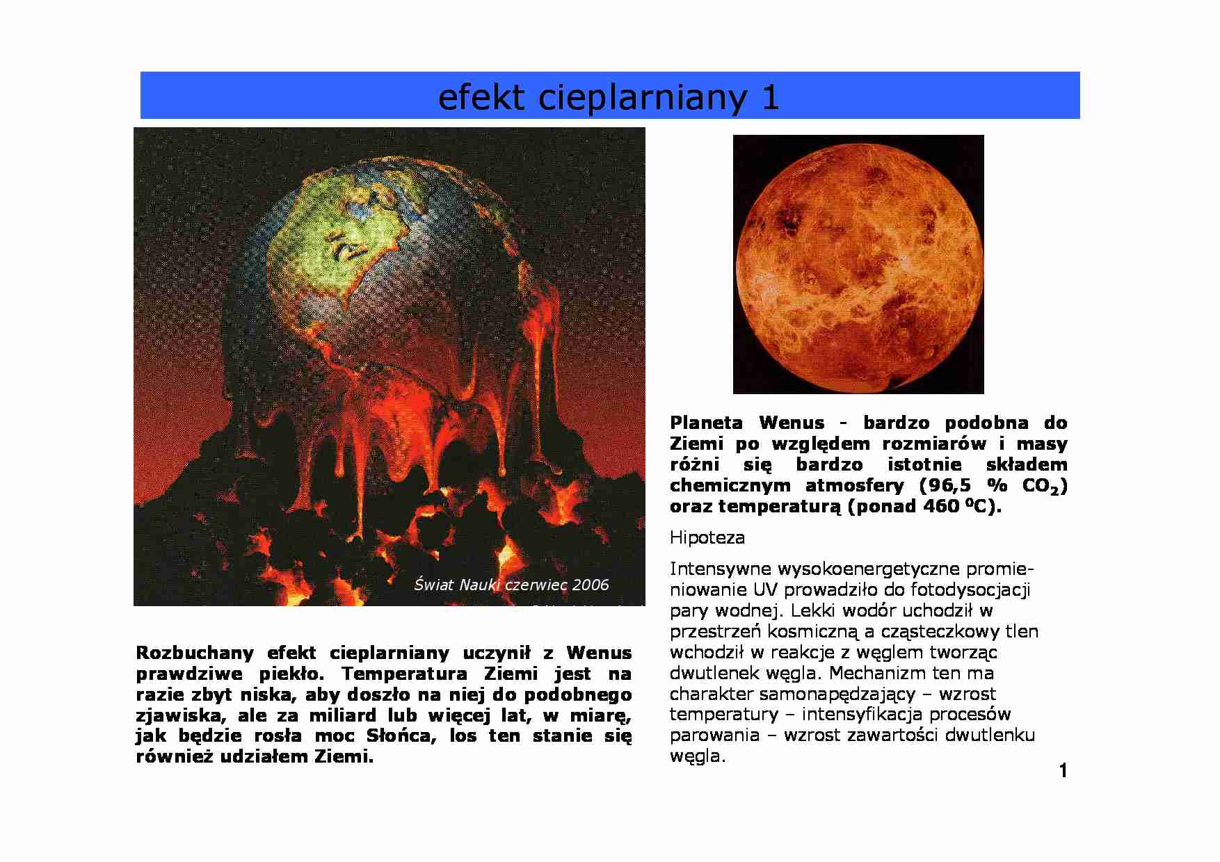 Efekt cieplarniany - Zdolność emisyjna - strona 1