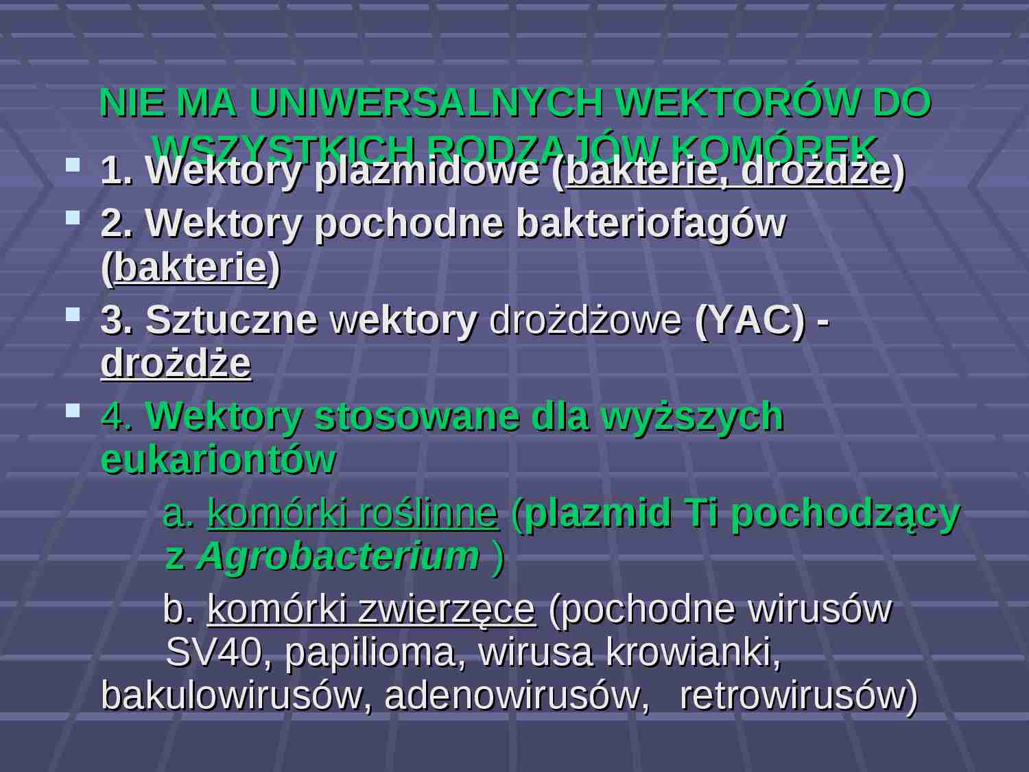 Techniki biologii molekularnej- wykład 4 - strona 1