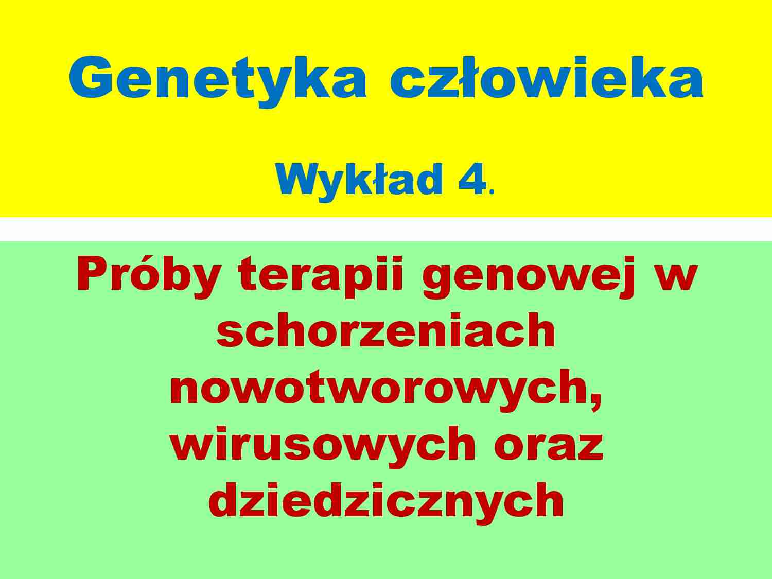 Terapia genowa w schorzeniach nowotworowych - strona 1
