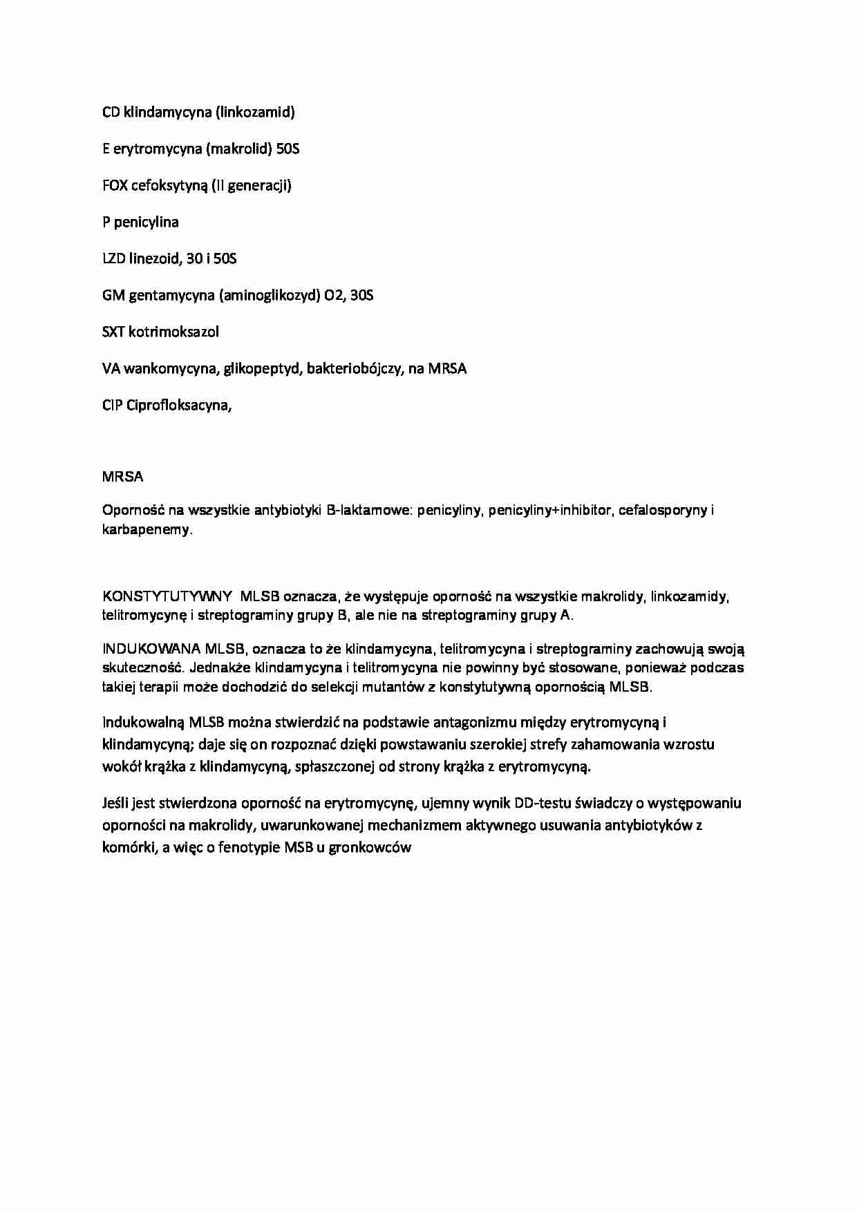 Mikrobiologia lekarska - antybiogram, gronkowce - strona 1