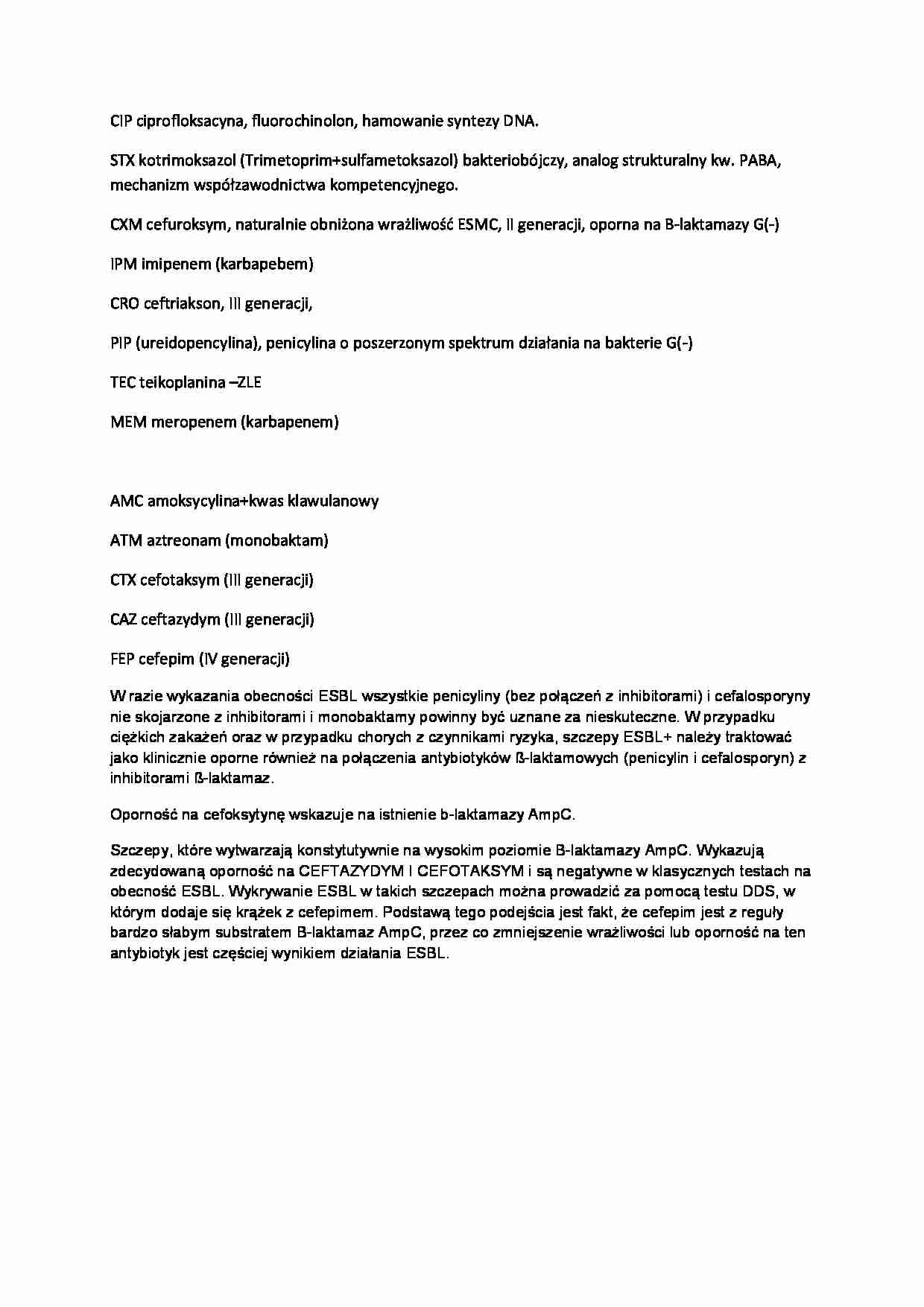 Mikrobiologia lekarska - antybiotyki - strona 1