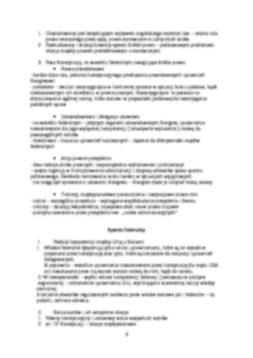 Ustrój polityczny Stanów Zjednoczonych - strona 3