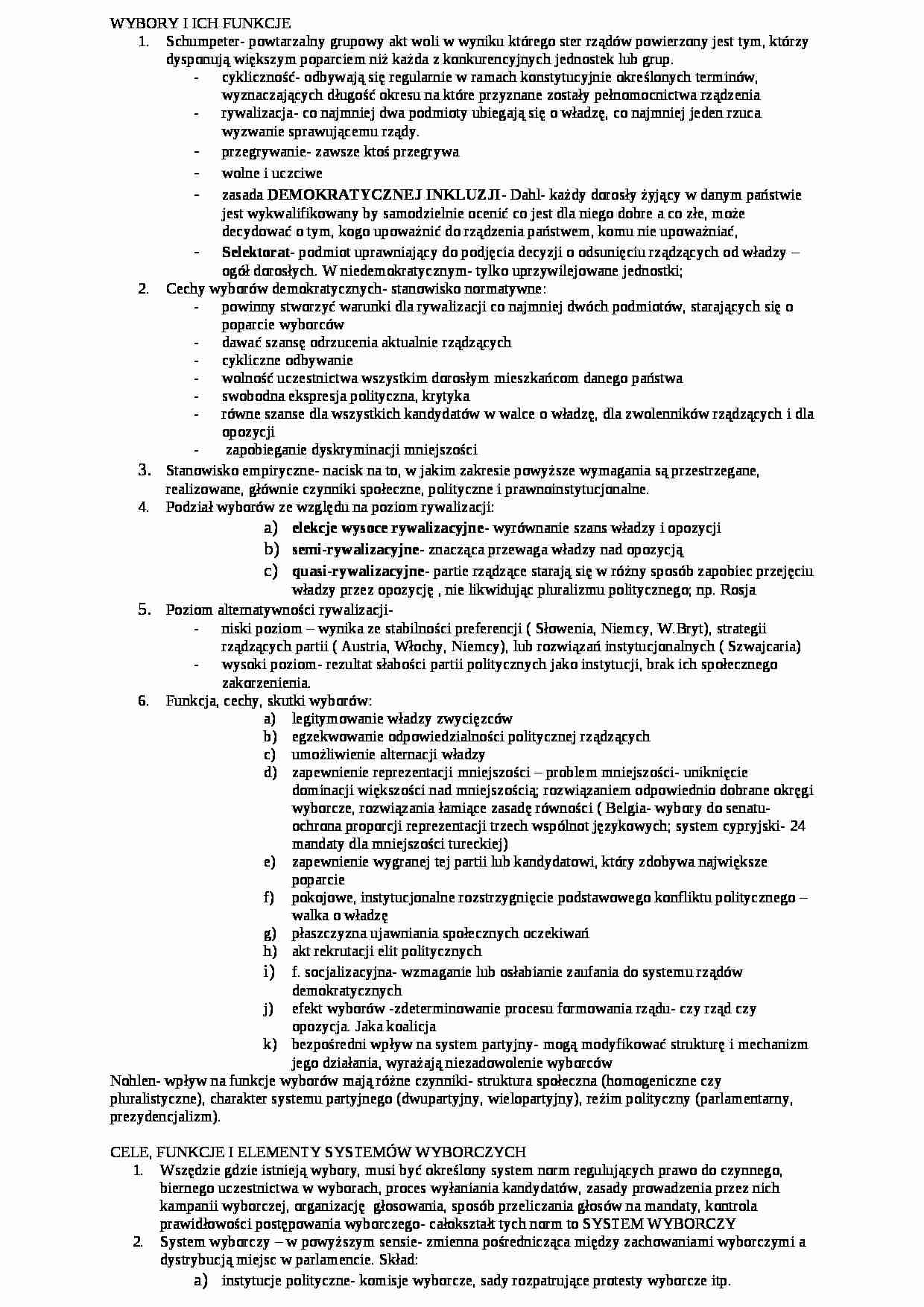 Wybory i ich funkcje - strona 1
