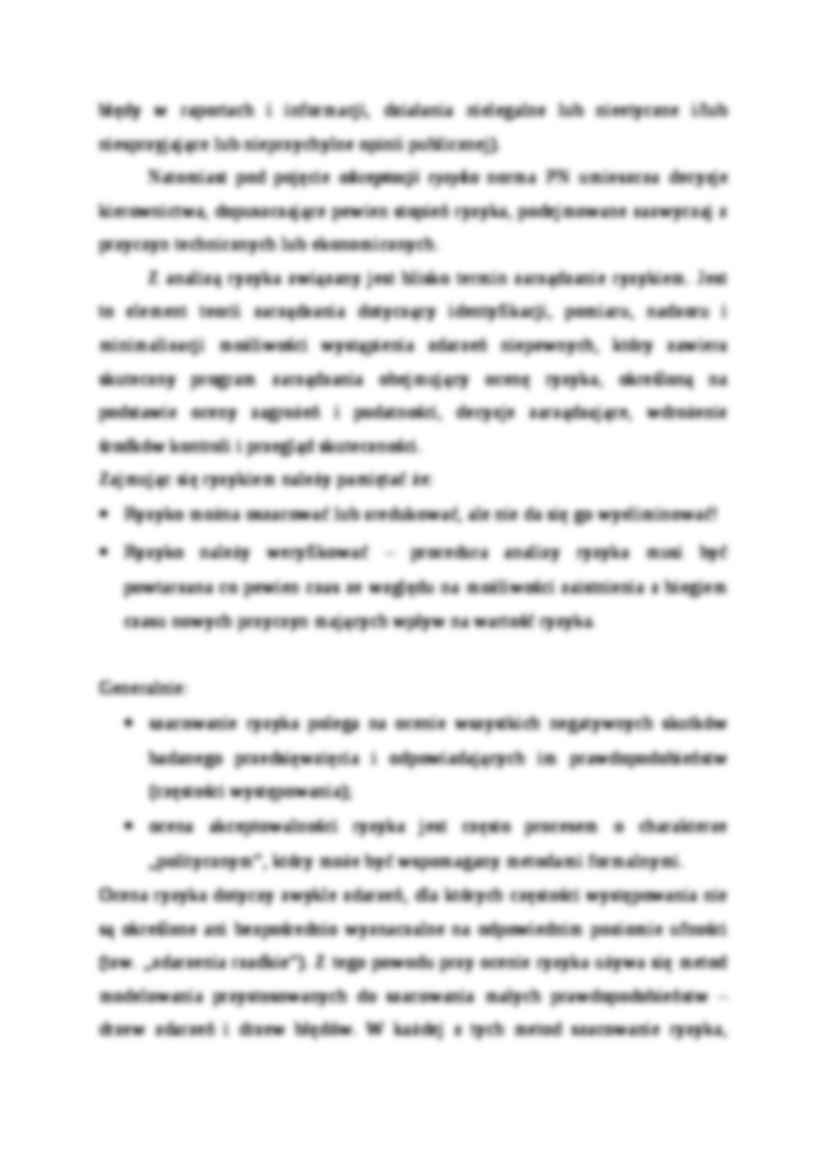 Analiza ryzyka  Dla stopni ochrony - strona 3