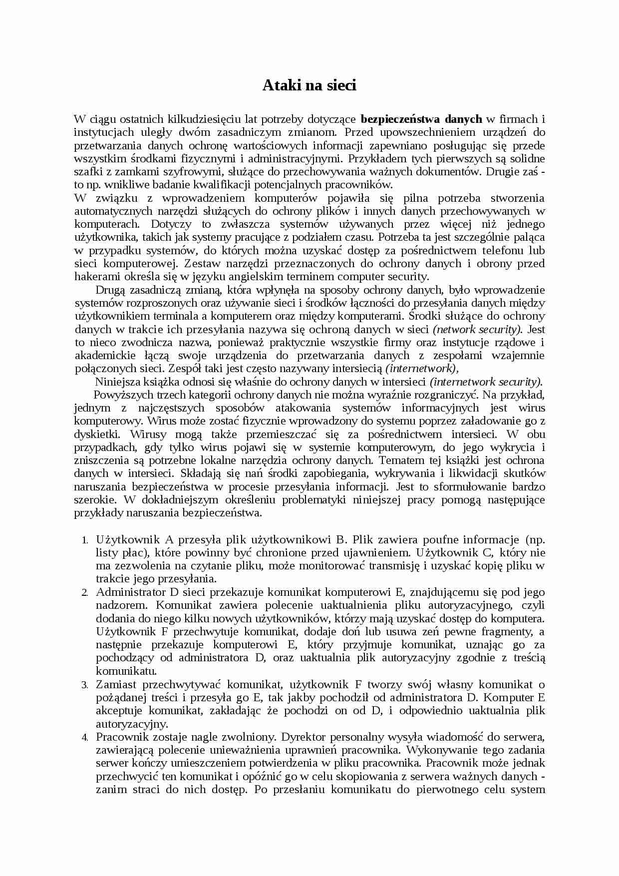 Ataki na sieci - strona 1